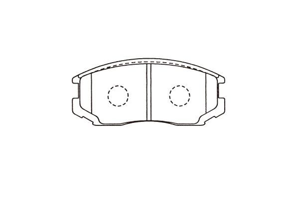 KAVO PARTS Комплект тормозных колодок, дисковый тормоз BP-1515